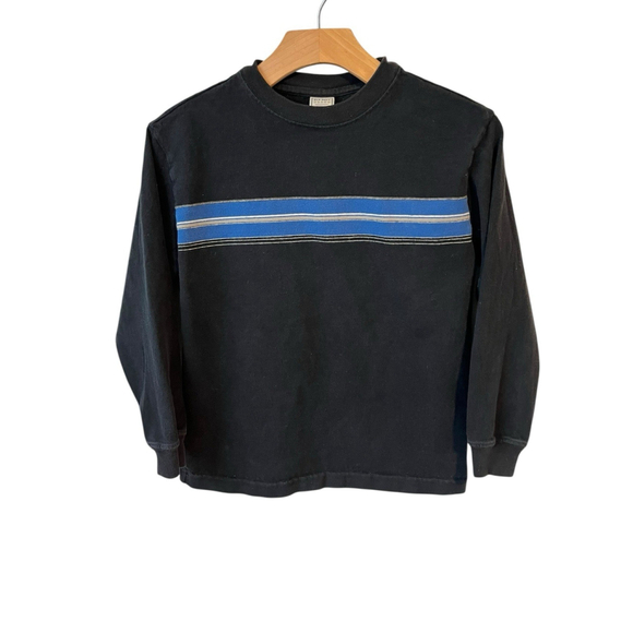 Old Navy Other - Old Navy Boys Shirt Size Medium Black Blue Stripe